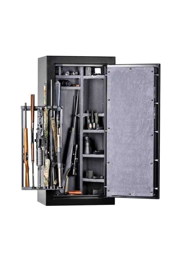 Big gun safe with it's door open