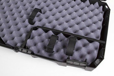 Rifle case feature foam padding.