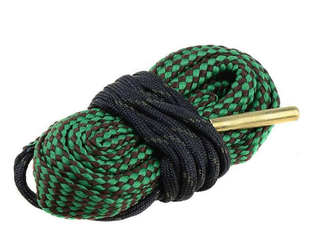 Green bore snake tied with a blue ribbon