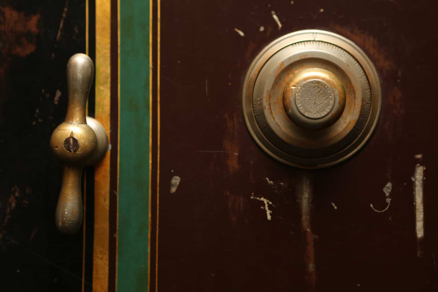 A locked gun safe