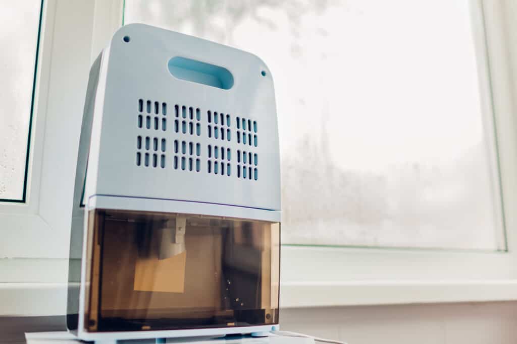 Medium sized dehumidifier for a gun safe