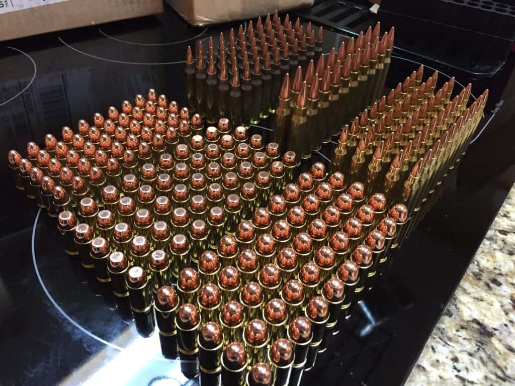 Boxes of bullets