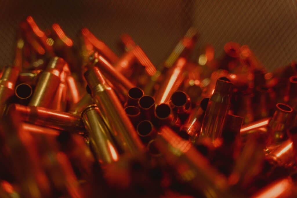 Pile of bullet shells