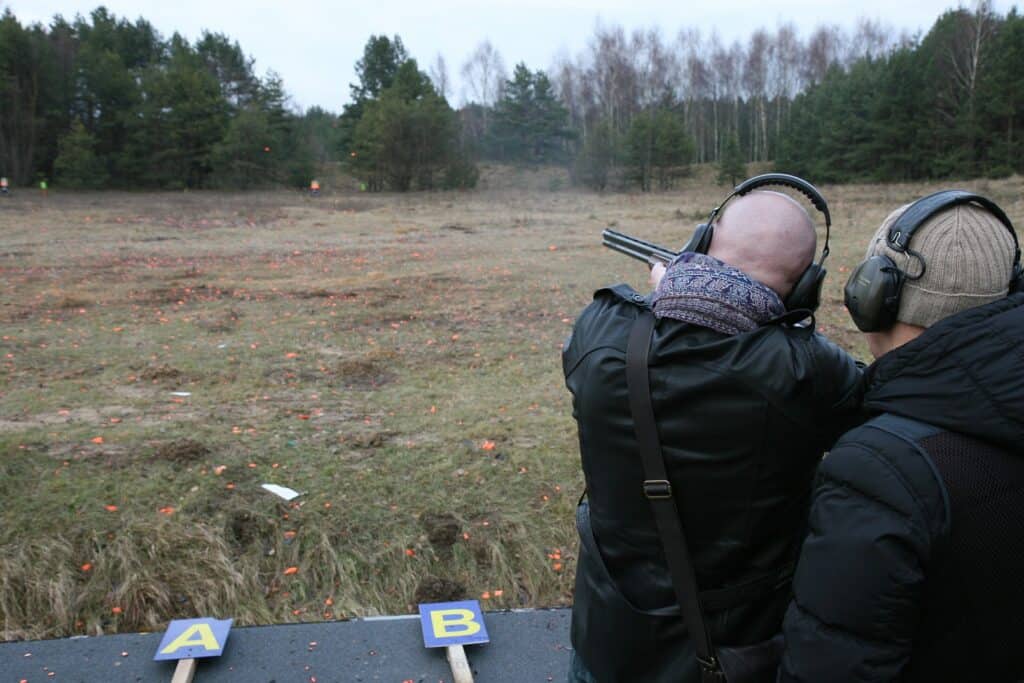 Men at a shooting range in Portland