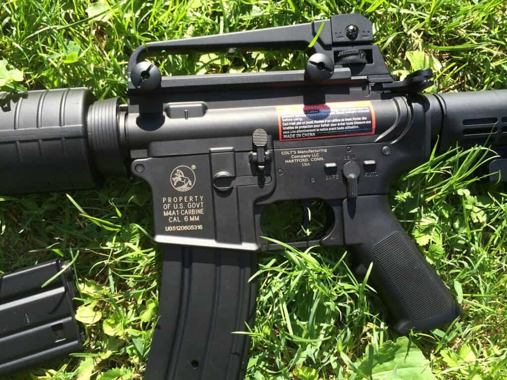 Rifle on the grass