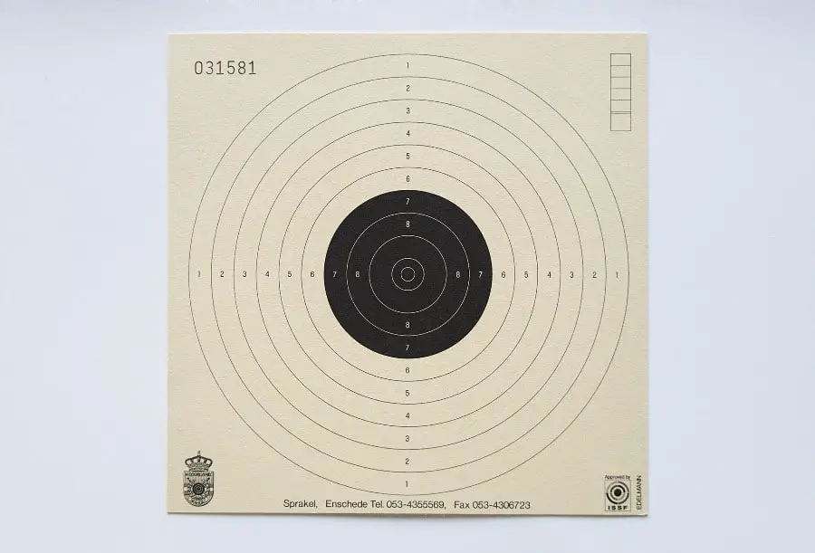 Paper target for shooting