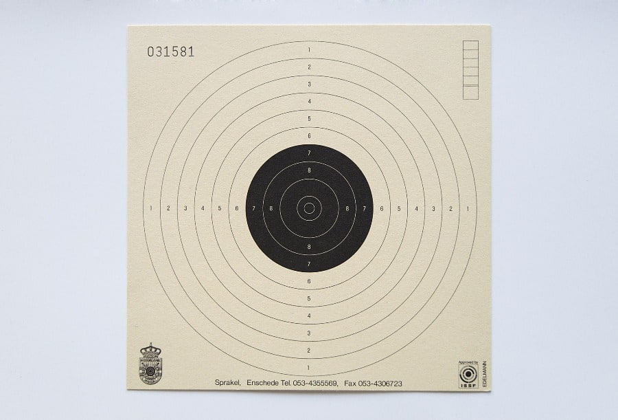 Paper target for shooting