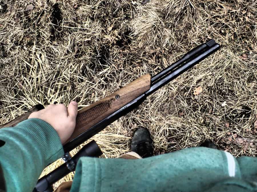 Person holding a rifle and not needing a gun permit to shoot at a gun range in West Virginia