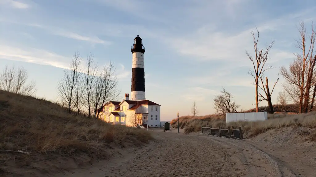 a lighthouse in ludington michigan