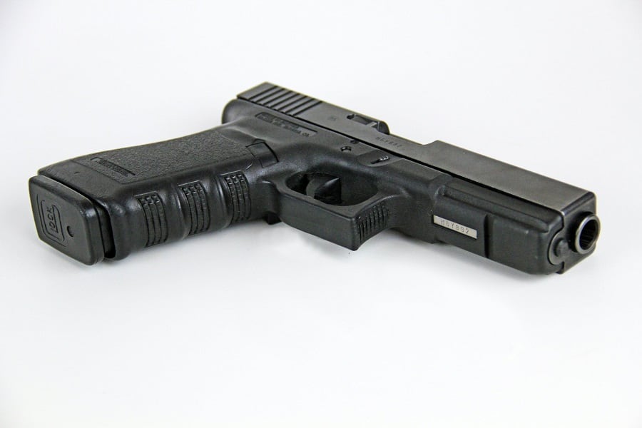 A Glock handgun